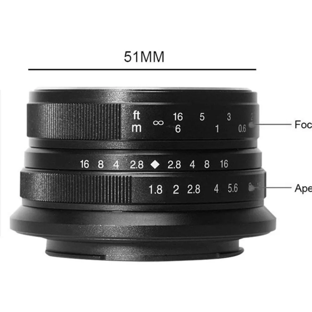 7artisans 25mm F1.8 Manual Focus Portrait Lens For Sony E-Mount Tested Working